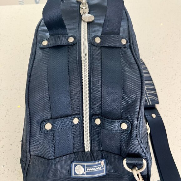 Pan Am Navy Blue Multipurpose Duffel/Gym/Carry-On/Overnight Bag - Picture 3 of 16